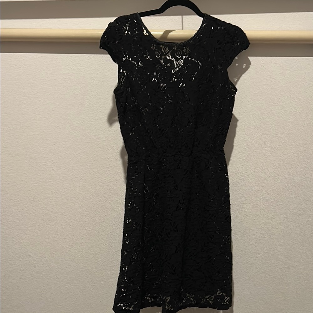 Elegant Black Lace Dress